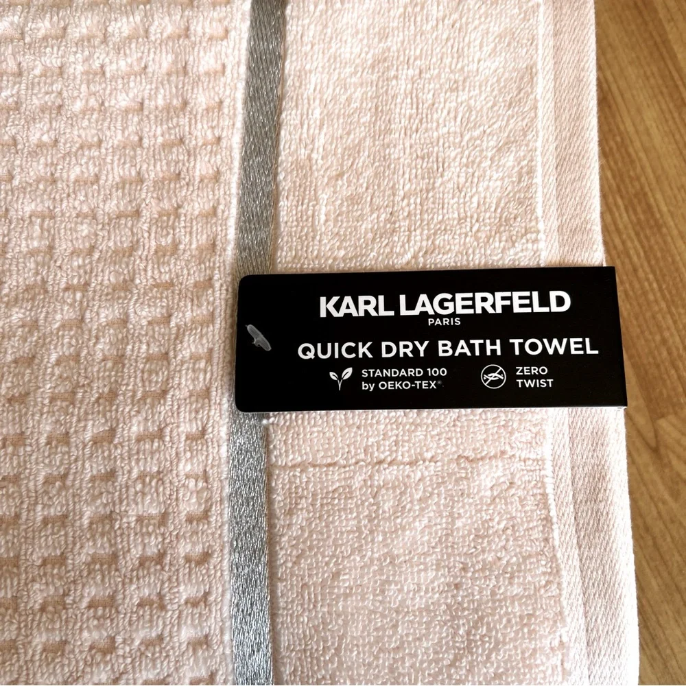 Karl Lagerfeld 100% cotton bath towel
